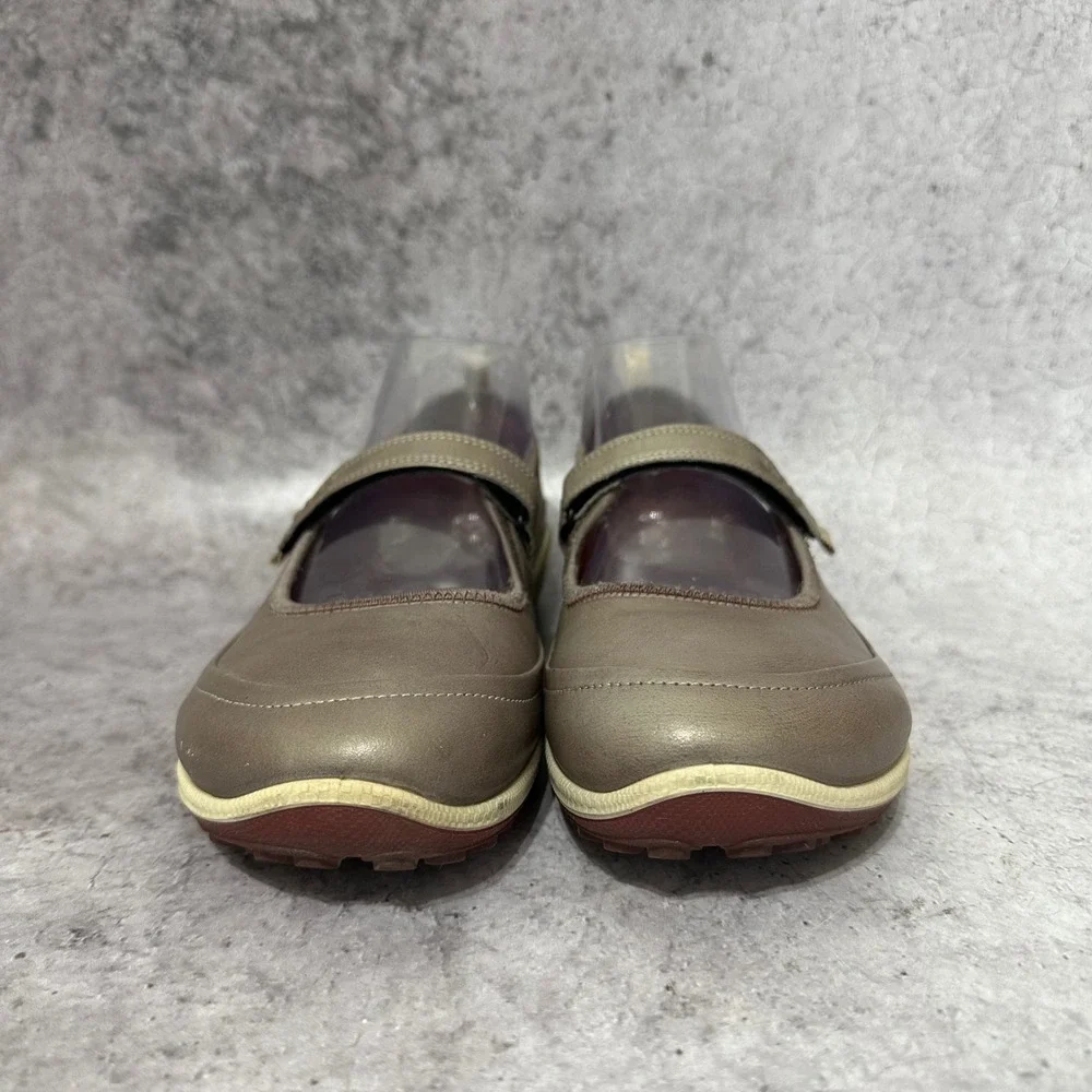 ECCO Biom Life RXP Sport Mary Jane Women 9-9.5 Taupe Leather Comfort